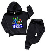 Спортивний дитячий костюм Райдужні друзі Rainbow Friends для хлопчика утеплений на флісі підлітковий