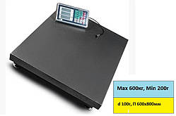 Ваги платформні 600 кг майданчик 600х800 мм ВТ-600-УР