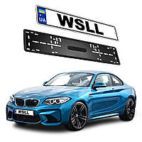 Магнітна силіконова рамка номерного знаку для авто Преміум якості WSLL + комплект кріплень