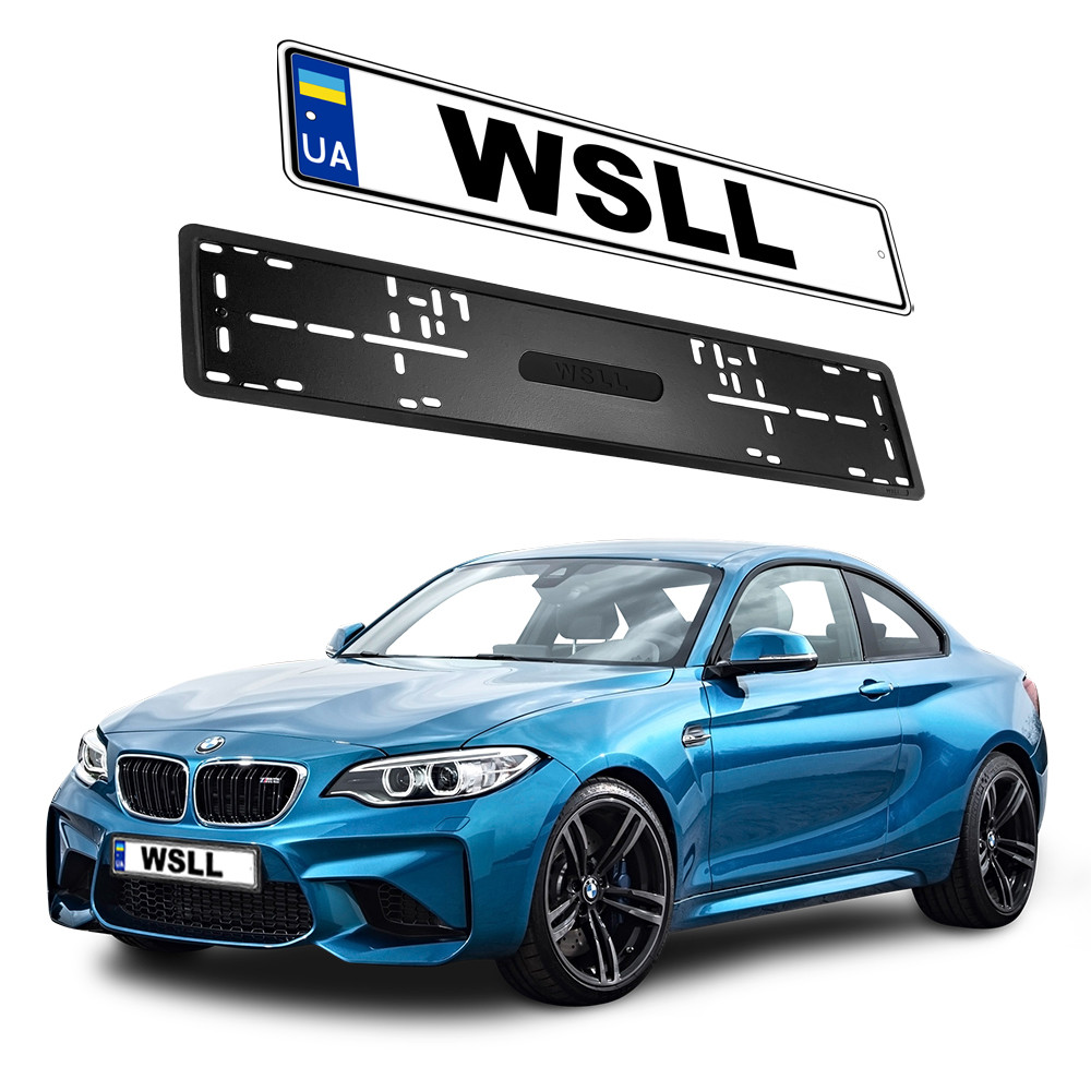Магнитная силиконовая рамка номерного знака для авто Премиум качества WSLL + комплект креплений - фото 1 - id-p1722036069