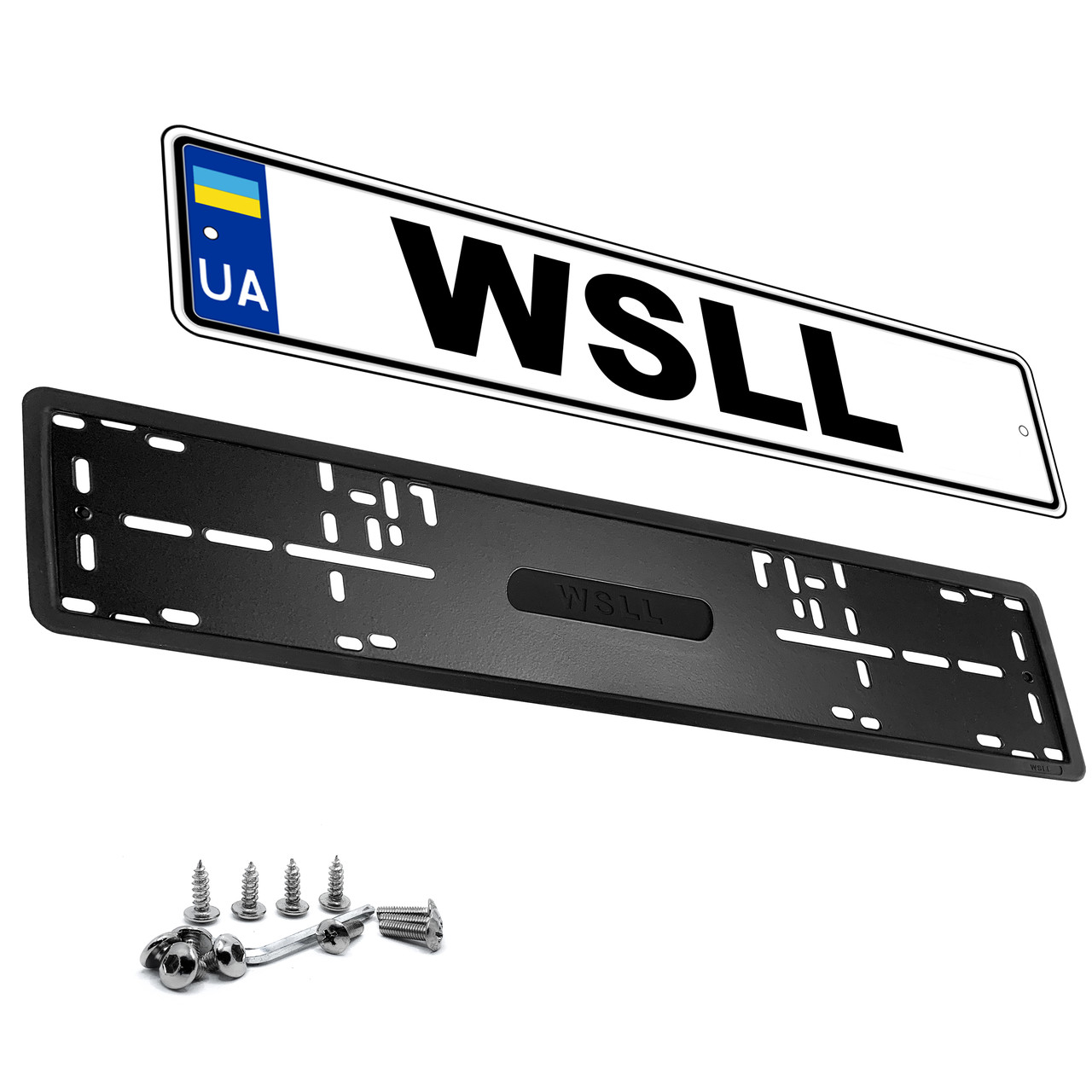 Магнитная силиконовая рамка номерного знака для авто Премиум качества WSLL + комплект креплений - фото 2 - id-p1722036069