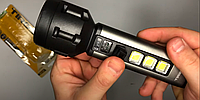 Качественный ручной фонарик с боковой подсветкой и зарядкой от юсб Польща, яркий фонарь туристический, GS19