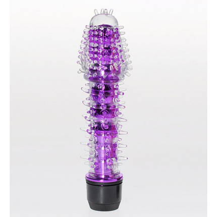 Вібратор гелевий Jelly Spikes силіконовий м'який із шипами вусиками вагінальний анальний, фото 2