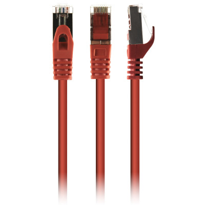 Патч-корд 3м S/FTP Cat 6A CU LSZH red Cablexpert (PP6A-LSZHCU-R-3M), фото 1