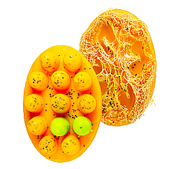 Натуральне мило скраб з люфою Top Beauty з ароматом дині