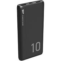 Портативна батарея повербанк powerbank Silicon Power GP15 18W 10000mAh / 2 x USB / 1 x Type - C - Black