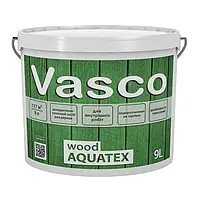 Декоративное деревозащитное средство Vasco wood Aquatex 9 л