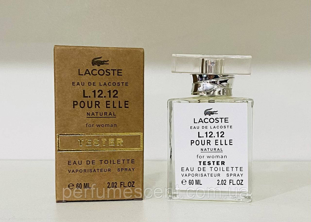 Тестер 60ml Gold женский Lacoste Eau De L.12.12 Pour Elle Elegant, фото 1