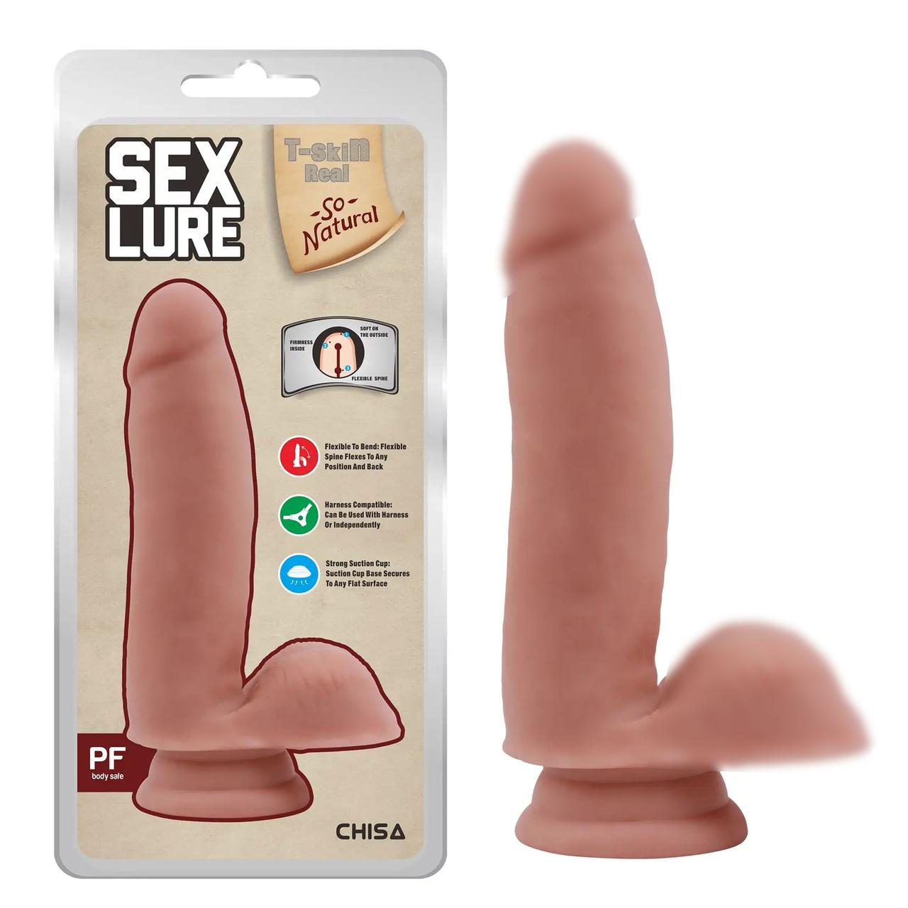 Фалоімітатор реалістичний 17,5 см CHISA Sex Lure Flesh