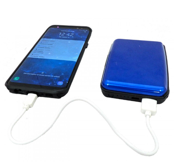 Гаманець E-charge Wallet Зарядний пристрій Powerbank Повербанк 5000 mAh, синій (KG-5728)