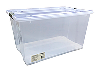 Ящик для хранения HomeStar прозрачный 76 х 56 х 41 см 140 л (А0051724)
