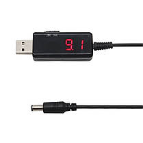 USB шнур з перемикачем 9V - 12V універсальний USB to DC 9V / 12V, фото 5