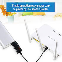 USB шнур з перемикачем 9V - 12V універсальний USB to DC 9V / 12V, фото 6