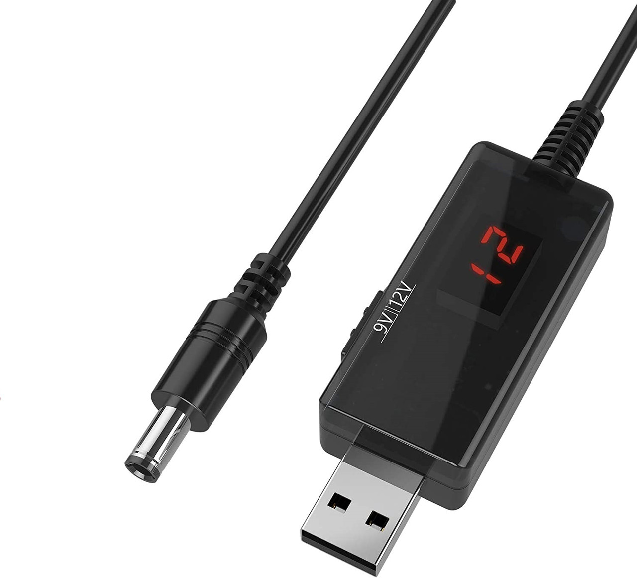 USB шнур з перемикачем 9V - 12V універсальний USB to DC 9V / 12V