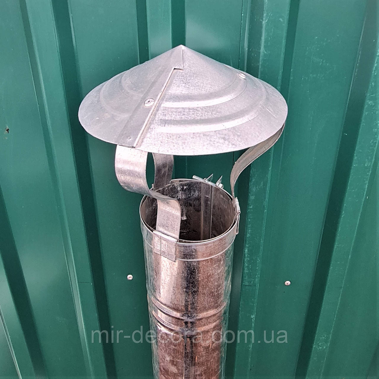 Колпак на дымоход трубы оцинкованный 100 мм