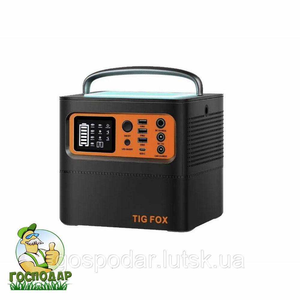 Портативна зарядна станція TIG FOX Portable 540Wh павербанк станція до 8 годин безперебійного живлення, фото 1