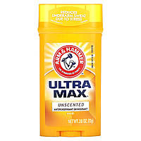 Твердий дезодорант Arm & Hammer Ultra Max Antiperspirant & Deodorant Invisible Solid unscented 73 г Широкий