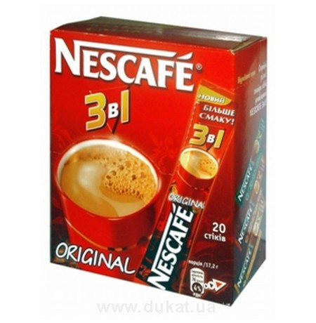 Кавова суміш Nescafe 3в1 "Original" 20 шт.