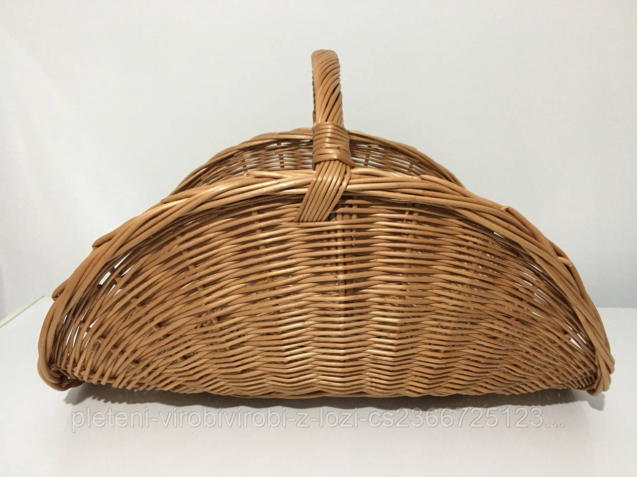 Корзина для Дров у Камина Плетеная Из Натуральной Лозы с Ручкой ...