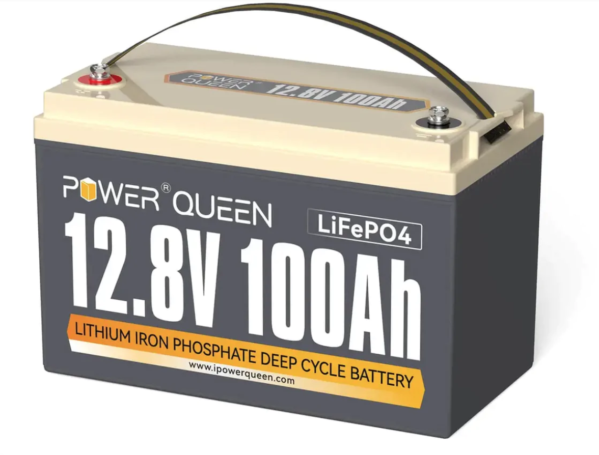 Акумулятор Power Queen 12.8 V 100 Ah LiFePO4 Battery 100A BMS батарея ДБЖ литий ферум фосфат