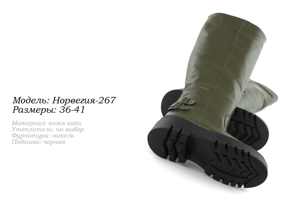 Шкіряні зимові чоботи