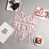 Мереживний жіночий комплект білизни – комфортна модель, що підкреслює фігуру та жіночність, фото 3