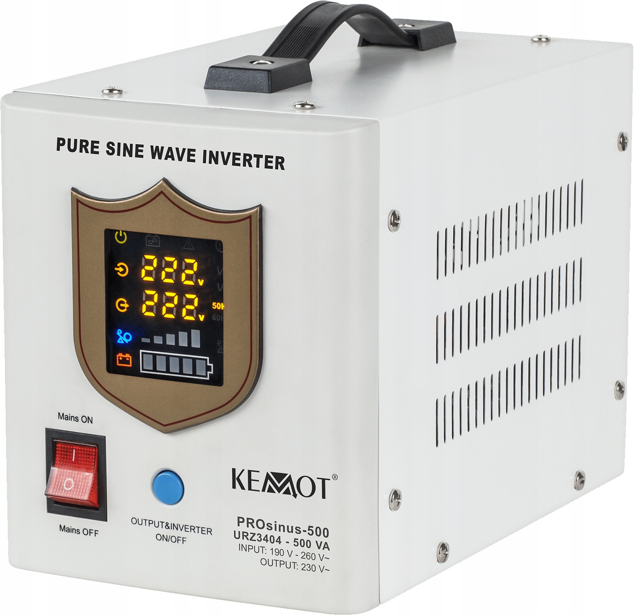 Джерело безперебійного живлення KEMOT PROsinus-500, 12V/230V, 300W, URZ3404 ПОЛЬЩА., фото 1