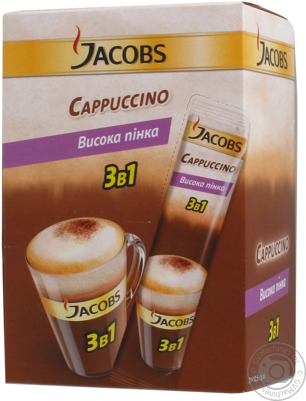 Кавовий напій Jacobs 3в1 "Cappuccino" 24 шт.