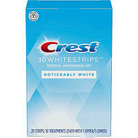 Отбеливающие полоски Crest Noticeably White Whitestrips Dental Whitening Kit 10 пар (20шт) (2-3 тона)