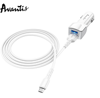 Автомобильное зарядное устройство Avantis A910 Grand style (2USB/2.4A) + Iphone cable