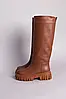 Жіночі зимові чоботи ShoesBand Руді натуральні шкіряні на вузьку/середню стопу всередині напіввовна 38 (24,5-25 см) (S59841-1е), фото 8