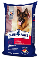 Сухой корм для активных собак всех пород Club 4 Paws Premium Active 14 кг