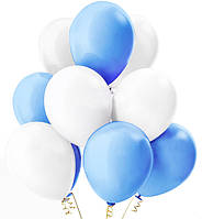 Воздушные шарики "Set", Ø - 30 см., набор - 10 шт (5 белых и 5 голубых)