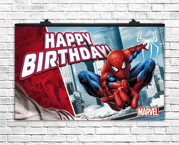 Плакат для Праздника Человек Паук, 75х120 См — Купить Недорого на Bigl ...