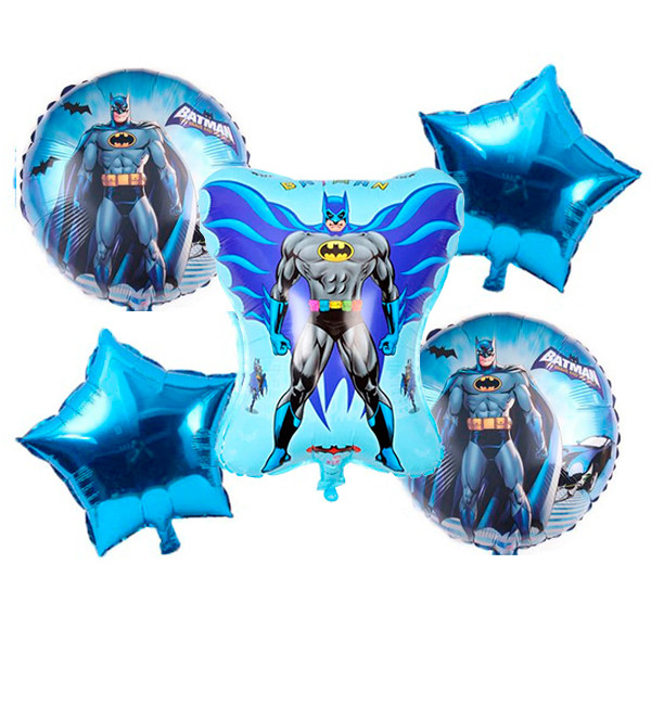 Повітряні кулі "Бетмен", набір - 5шт