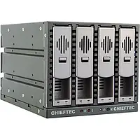 Бэкплейн Chieftec SST-3141SAS Black 3x5.25", 4x3.5" HDDs Hot-Swap Aluminium