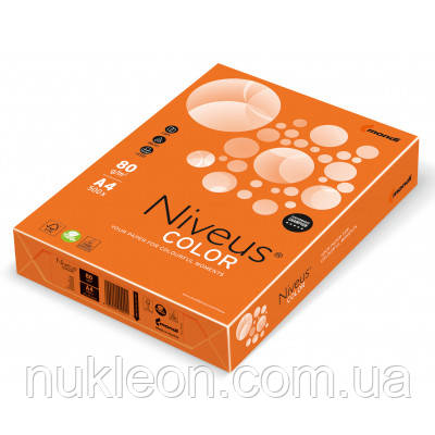 Популярний! Папір Mondi Niveus COLOR intensive Orange A4, 80g, 500sh (A4.80.NVI.OR43.500) - Краща якість тільки на Nukleon.com.ua