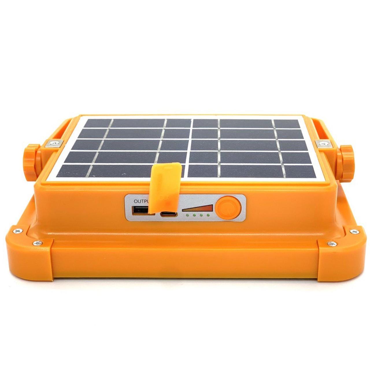 Сонячна панель з LED лампою та повербанком 12000 mAh