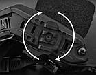 Поворотна планка Пікатінні 360° на бічні рейки шолома Black (комплект 2 шт.), фото 8