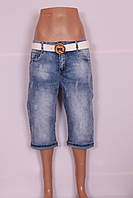 Жіночі джинсові капрі великих розмірів (з 30 по 38 розміри)