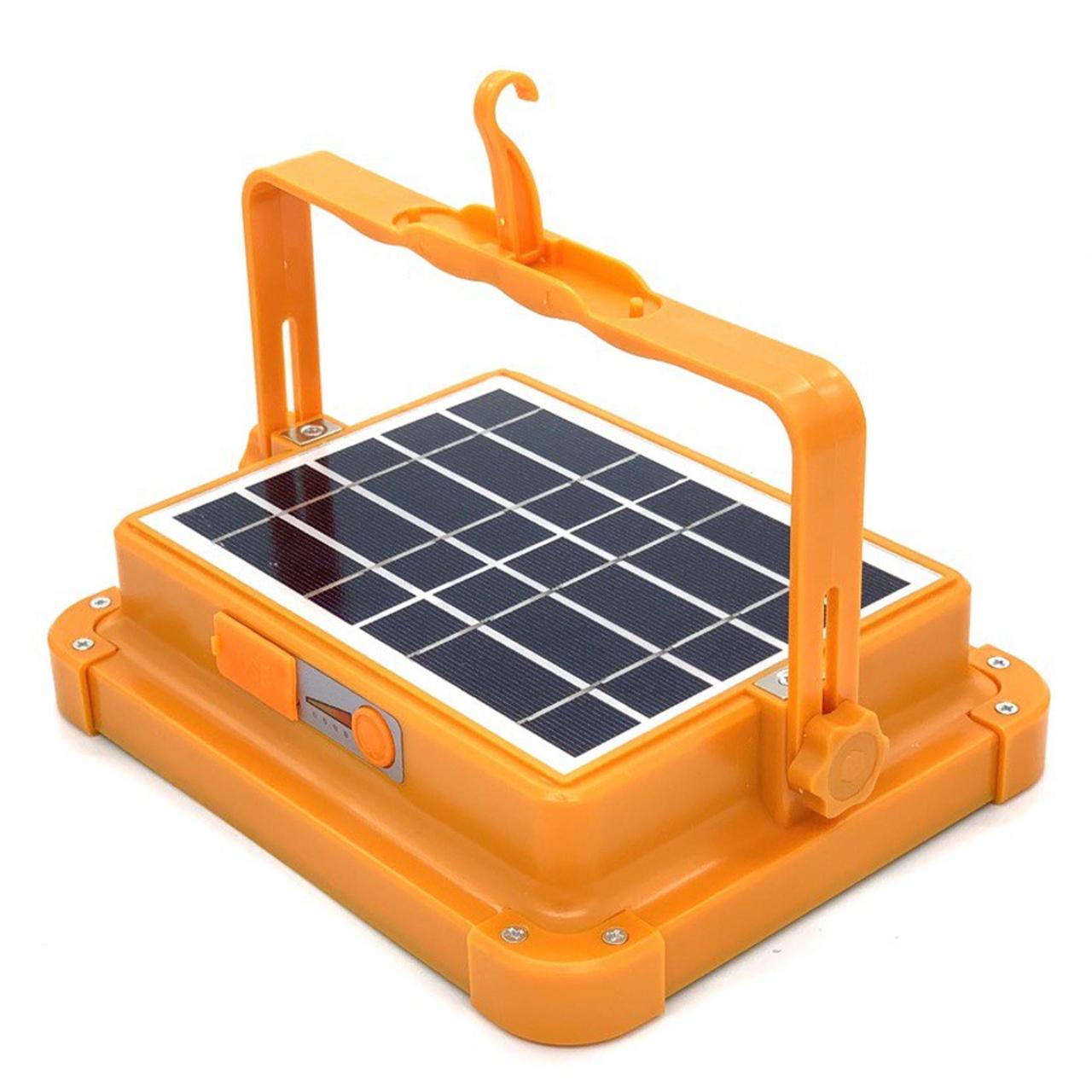 LED Лампа сонячна панель з павербанком Solar led light D8 12000 mAH