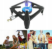 Плита газова переносна зі штуцером для шланга великих балонів