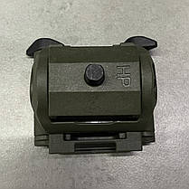 Адаптер для сошок FAB Defense H-POD Picatinny Adaptor, Олива, поворотно-нахильний, кріплення для сошок на планку Пікатінні, фото 3