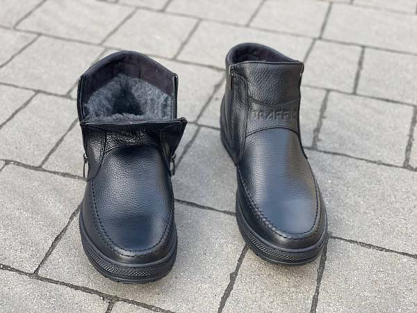 Ботинки мужские зимние кожаные T0012 - фото 3 - id-p173600401
