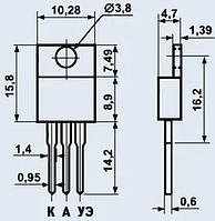 КУ228Б. тиристор (10A/100V) TO220A