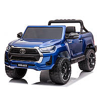 Детский электромобиль джип «Toyota Hilux» M 4919EBLRS-4 (4WD полный привод) синий, автопокраска (разные цвета)