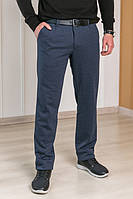 Мужские серые классические брюки под ремень