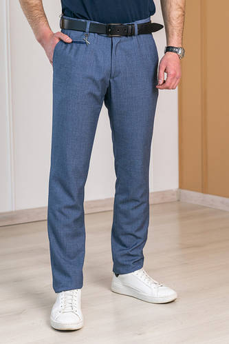 Мужские синие классические брюки под ремень (ID#1722291213), цена: 1341 ...