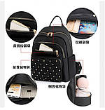 Рюкзак дівчина стьобана заклепка Модний новий фасон Міський рюкзак стильний тільки опт, фото 9