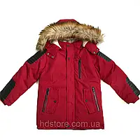 Зимняя куртка на мальчика Seagull (Венгрия) красная 8-16 лет 128/134